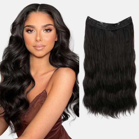 Extensions Capillaires Instantanées Longueur & Volume Hair extensions Electro Paris Brun noir 16 pouces