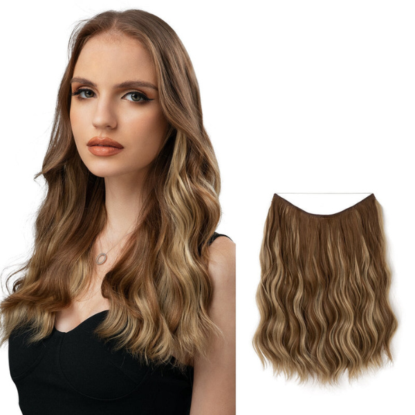 Extensions Capillaires Instantanées Longueur & Volume Hair extensions Electro Paris Brun cendré moyen 16 pouces