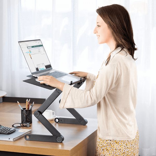 Support Ergonomique Réglable À 360° Pour Ordinateurs Portables Et Tablettes Pour Une Posture De Travail Saine Laptop stand Electro Paris