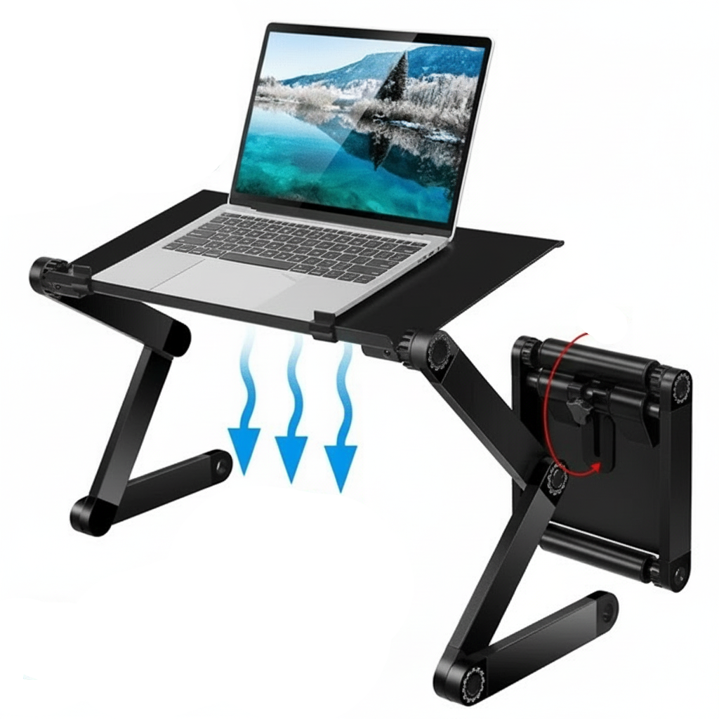 Support Ergonomique Réglable À 360° Pour Ordinateurs Portables Et Tablettes Pour Une Posture De Travail Saine Laptop stand Electro Paris