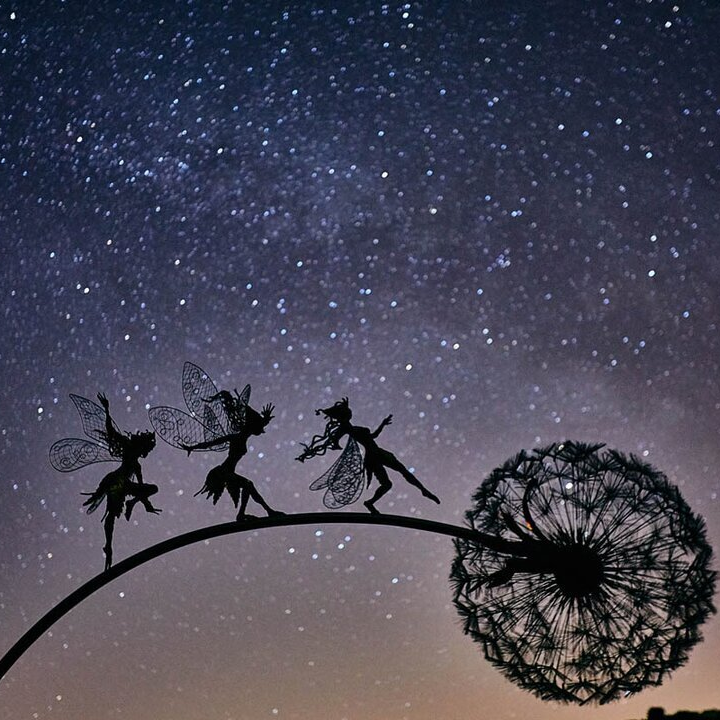 Décoration de fée de jardin en métal pour un jardin magique et enchanté Décor de jardin Electro Paris