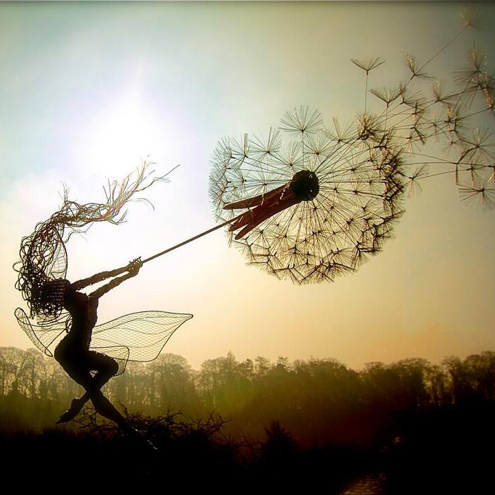 Décoration de fée de jardin en métal pour un jardin magique et enchanté Décor de jardin Electro Paris