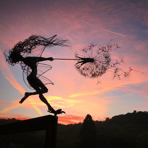 Décoration de fée de jardin en métal pour un jardin magique et enchanté Décor de jardin Electro Paris Fierté de fantaisie