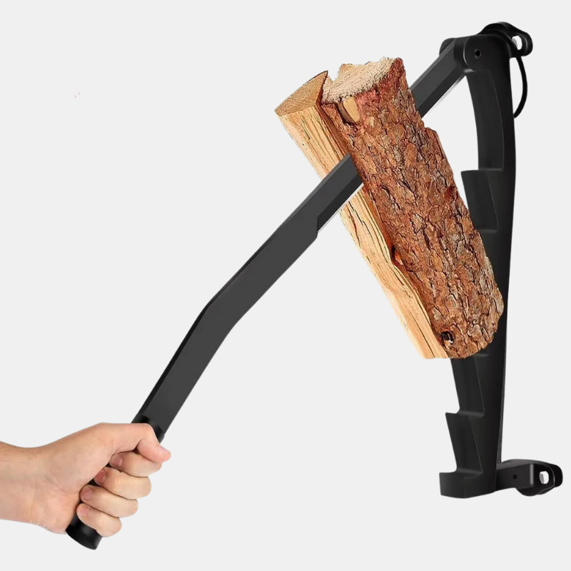 Fendeuse à Bois Murale en Acier Carbone – Système de Fendage Sécurisé et Facile à Installer Équipement de puissance extérieur Electro Paris Noir