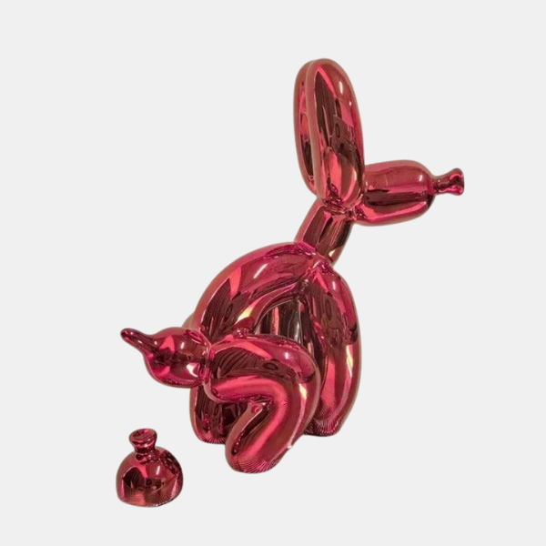 Figurine Chien en Ballon – Décor Moderne et Amusant Home and decoration Electro Paris Rouge électrique