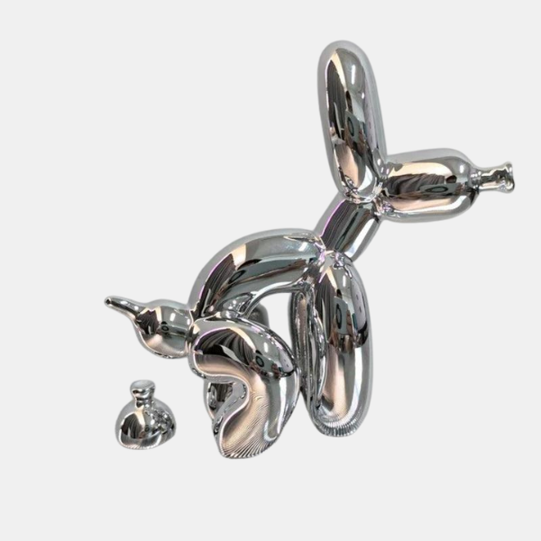 Figurine Chien en Ballon – Décor Moderne et Amusant Home and decoration Electro Paris Argent électrique