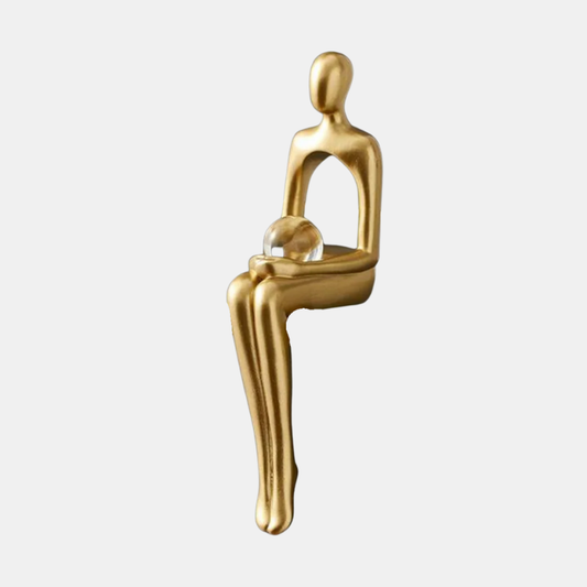 Figurines Abstraites d’Étagère – Sculptures en Résine Fait Main pour Décoration Moderne Sculptures Electro Paris Boule de cristal