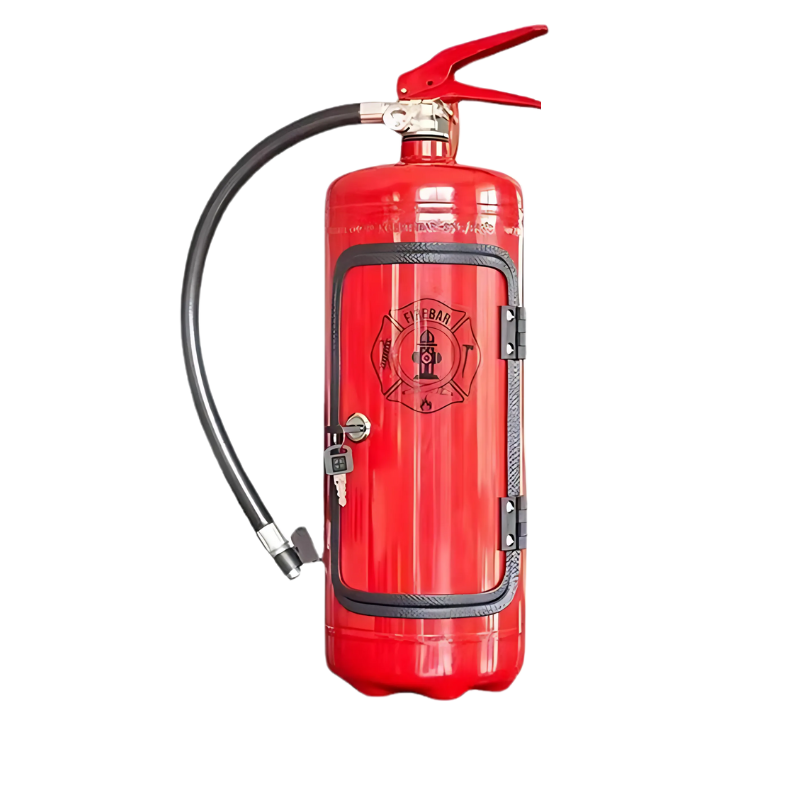 Mini Bar Artisanale En Extincteur Recyclé Au Style Industriel Audacieux Liquor storage Electro Paris