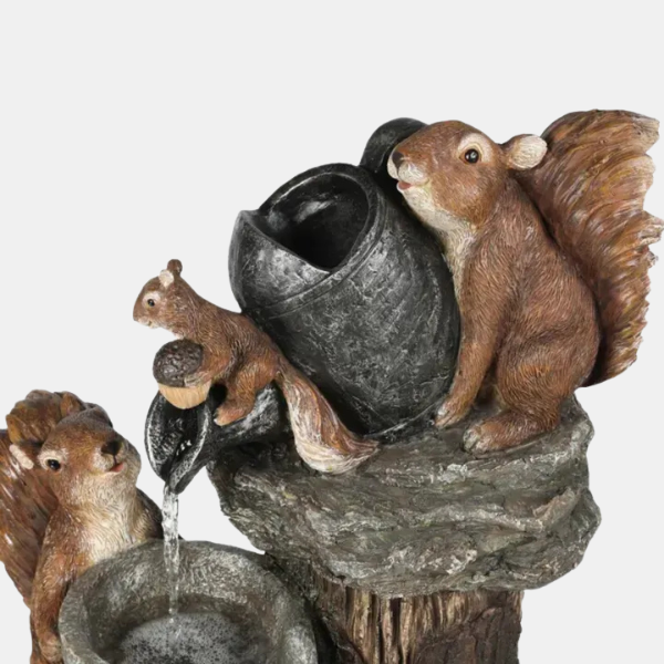 Fontaine de Jardin Éco-Solaire avec Figurines Animales Garden Decoration Electro Paris Solaire A