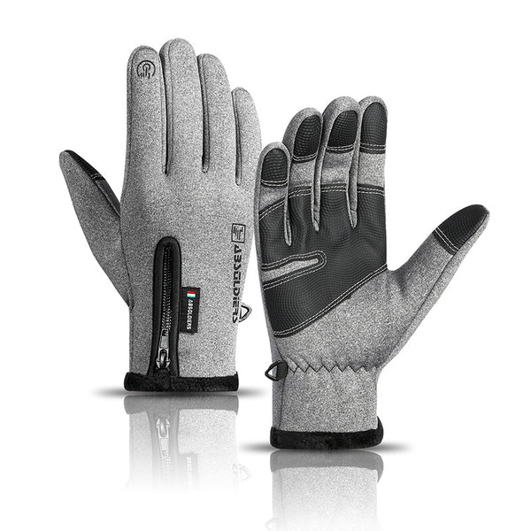 Gants d'Hiver Tactiles pour Temps Froid – Gants de Sport Imperméables pour Hommes et Femmes Gants Electro Paris Gris M