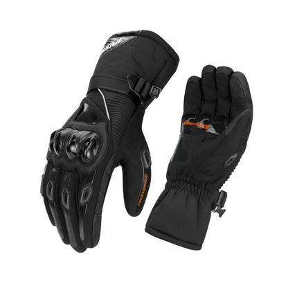 Gants de Moto Imperméables pour Hiver – Gants Isolants avec Coque de Protection Gants de moto Electro Paris Noir M