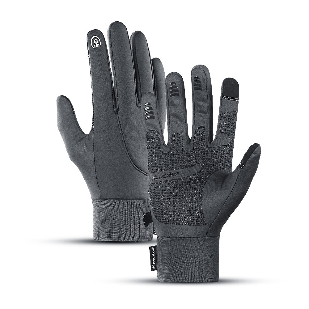 Gants d'Hiver Imperméables pour Sports Extérieurs – Gants Tactiles Thermiques Unisexes Gants Electro Paris Gris S