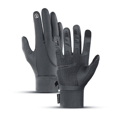 Gants d'Hiver Imperméables pour Sports Extérieurs – Gants Tactiles Thermiques Unisexes Gants Electro Paris Gris S