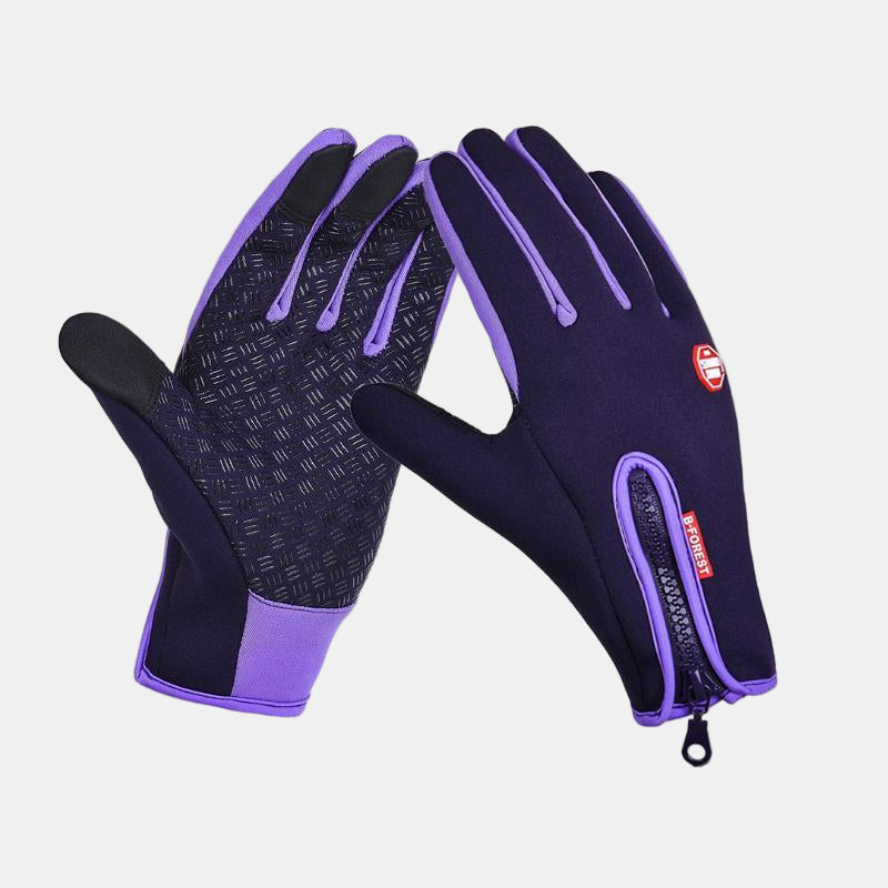 Gants d'Hiver Thermiques pour Sports de Plein Air – Gants Tactiles Imperméables Unisexes Gants d'hiver Electro Paris Violet S