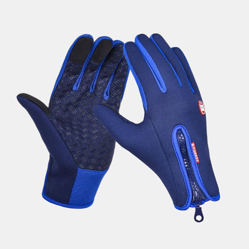 Gants d'Hiver Thermiques pour Sports de Plein Air – Gants Tactiles Imperméables Unisexes Gants d'hiver Electro Paris Bleu Foncé S