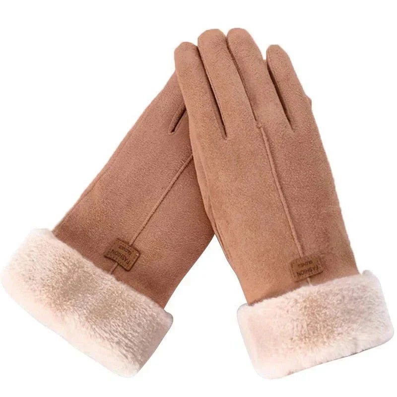 Gants d'Hiver Imperméables pour Sports de Plein Air – Gants Thermiques Tactiles Unisexes Gants et moufles Electro Paris Marron