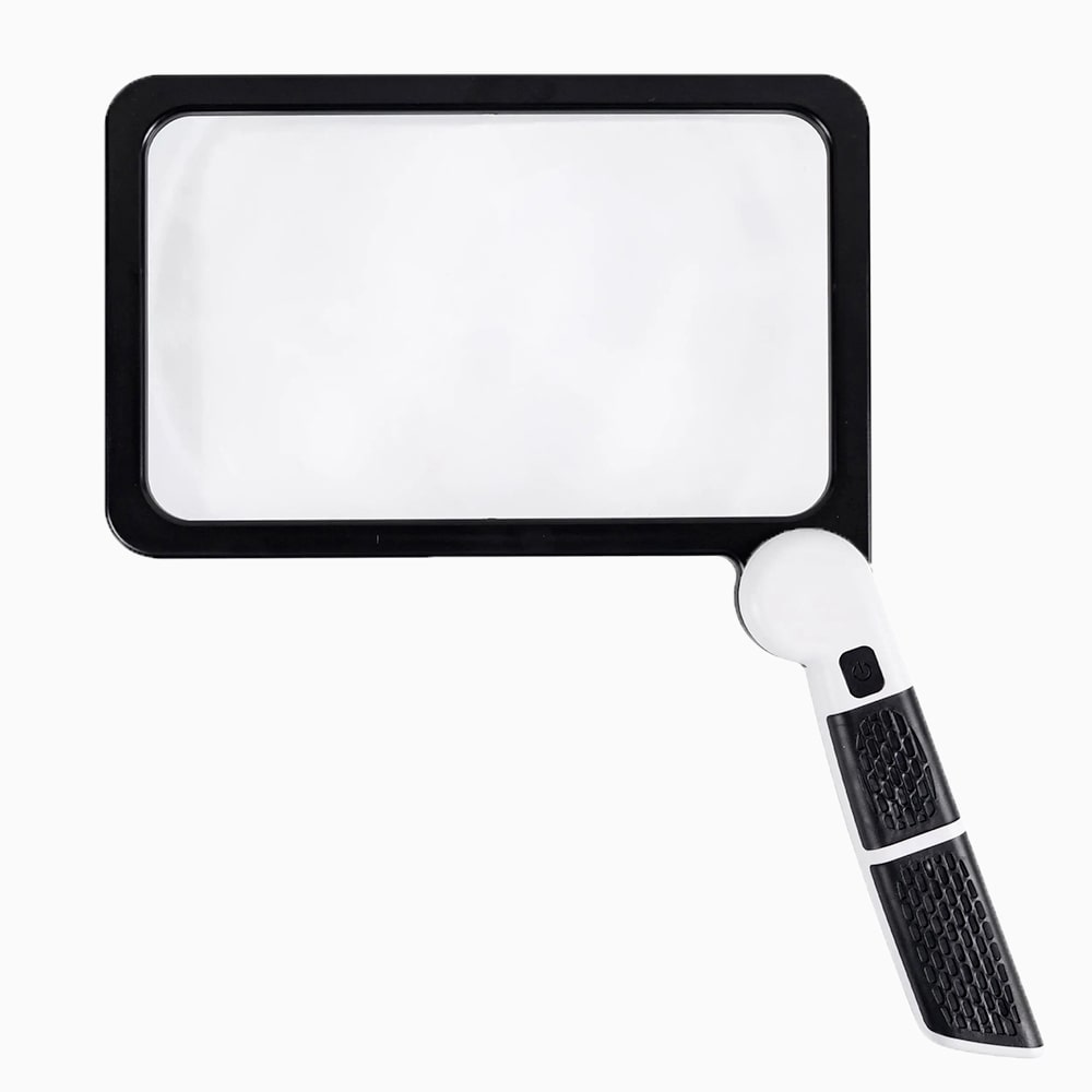 Loupe De Lecture Pliable À Éclairage LED Avec Grossissement 5x Pour Lecture Et Loisirs Créatifs Magnifier Electro Paris