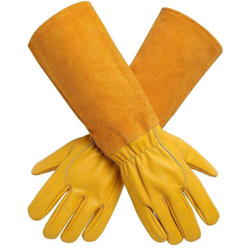 Gants De Jardinage Multifonctionnels Antidérapants Avec Protection Renforcée Et Poignet Élastique Ajustable Gloves Electro Paris Jaune S