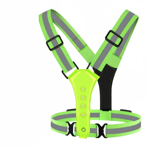 Gilet Lumineux Rechargeable pour Activités de Nuit Electro Paris Nouvelle LED Verte