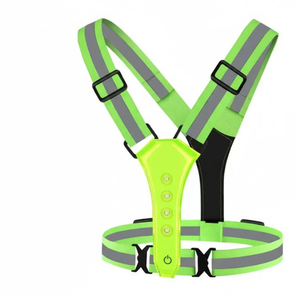 Gilet Lumineux Rechargeable pour Activités de Nuit Electro Paris Nouvelle LED Verte