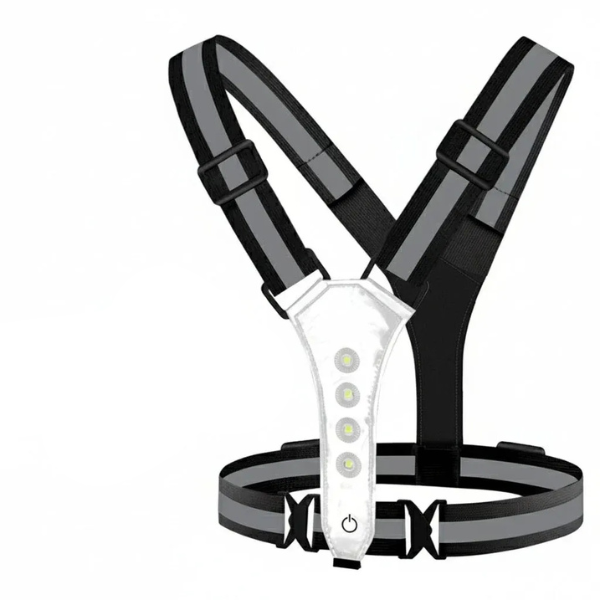 Gilet Lumineux Rechargeable pour Activités de Nuit Electro Paris Nouveau Set Noir