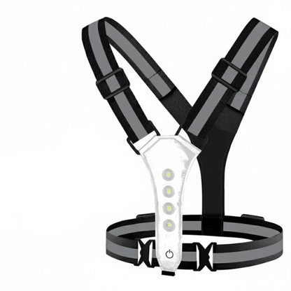 Gilet Lumineux Rechargeable pour Activités de Nuit Electro Paris Nouveau Set Noir