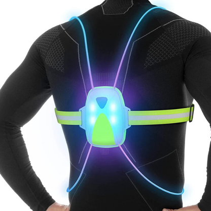 Gilet de sécurité LED puissant pour la course à pied ***LED Veiligheidsvest voor Hardlopen - ReflectSafe Electro Paris