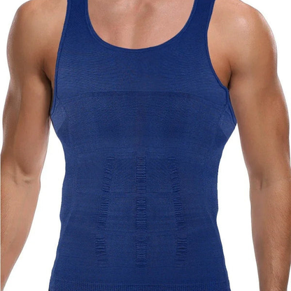 Gilet Gainant et Correcteur de Posture pour Homme Body shaper Electro Paris Bleu S