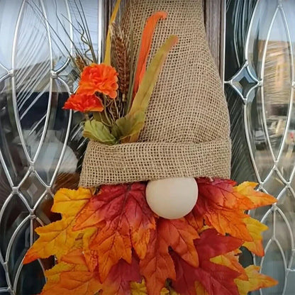 Décoration de Gnome Suspendu avec Citrouille – Suspension de Porte d'Automne pour Décor d'Halloween Décorations saisonnières Electro Paris