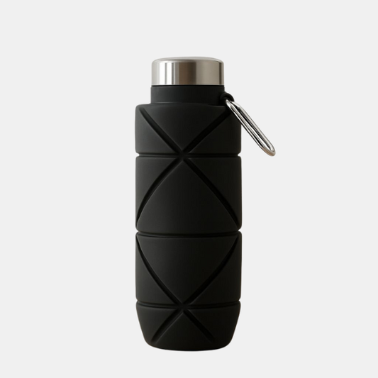 Gourde Pliable en Silicone – Légère, Étanche et Résistante à la Chaleur Electro Paris Noir
