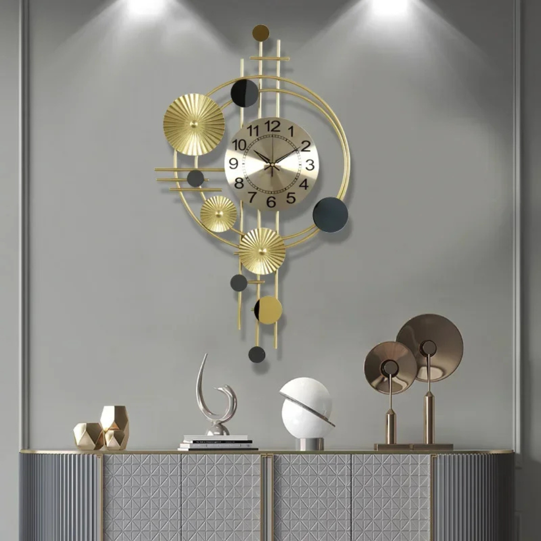 Horloge Murale – Grande Horloge Moderne en Métal, Silencieuse et Élégante Horloges murales Electro Paris