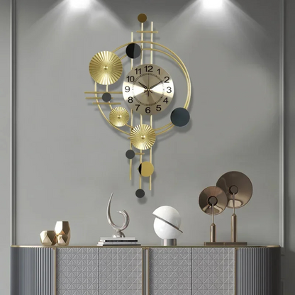 Horloge Murale – Grande Horloge Moderne en Métal, Silencieuse et Élégante Horloges murales Electro Paris