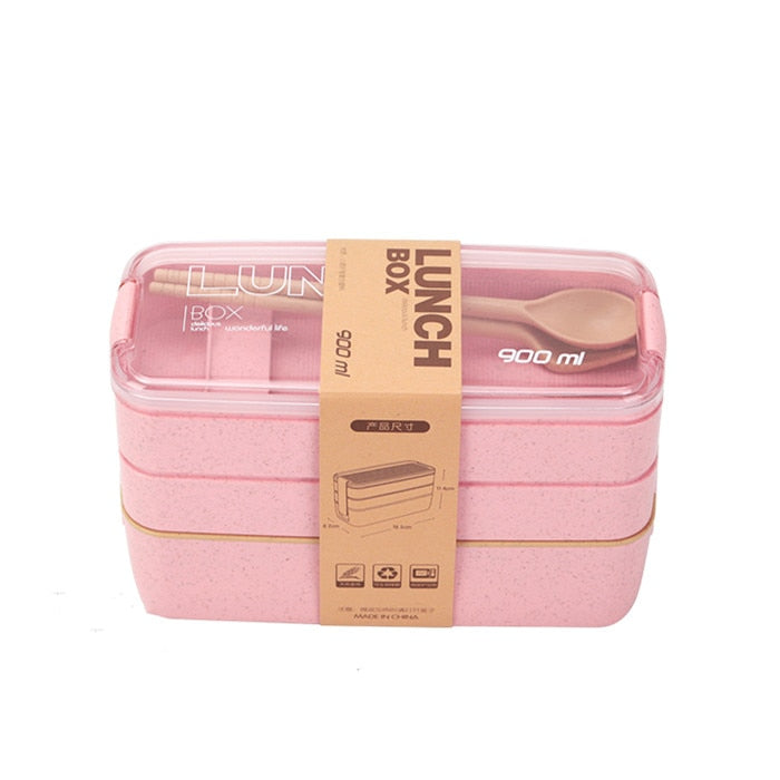 Boîte Bento Empilable 3 Couches – Rangement Alimentaire Stylé et Pratique Kitchen Accessories Electro Paris Rose