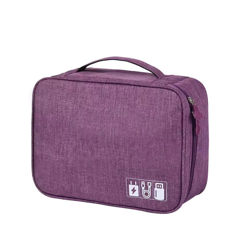 Organisateur De Voyage Pliable Pour Cosmétiques, Trousse De Toilette Avec Crochets Pour Transport Facile Toilettes portables Electro Paris Violet