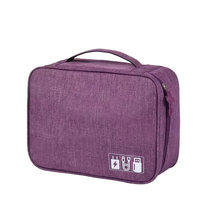 Organisateur De Voyage Pliable Pour Cosmétiques, Trousse De Toilette Avec Crochets Pour Transport Facile Toilettes portables Electro Paris Violet