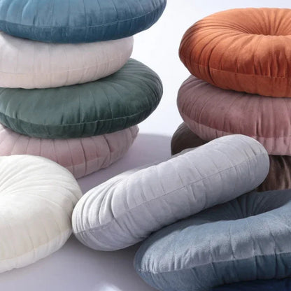 Coussin Rond en Velours Luxueux – Décoration Élégante et Confort Douillet pour Canapés et Lits Pillow Electro Paris