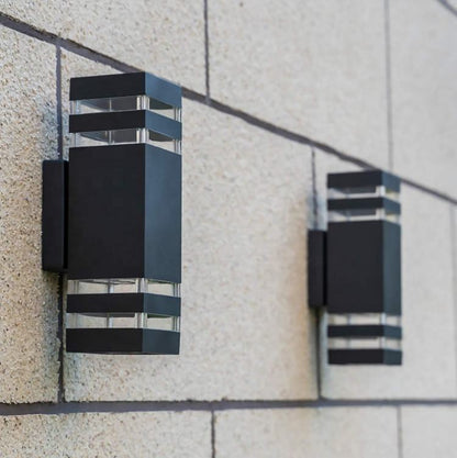 Applique Murale LED Effet Haut et Bas Noir Outdoor Lighting Electro Paris