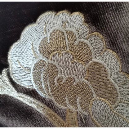 Taie D’oreiller En Velours Brodé Avec Motif Floral Pour Décoration Élégante Et Confort Pillow cover Electro Paris