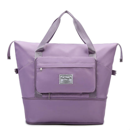 Sac De Voyage Spacieux Et Pliable Avec Compartiments Multiples Et Étanche Hand Bag Electro Paris Violet