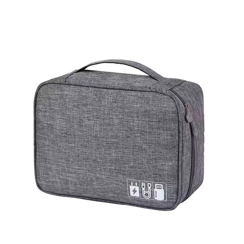 Organisateur De Voyage Pliable Pour Cosmétiques, Trousse De Toilette Avec Crochets Pour Transport Facile Toilettes portables Electro Paris Gris