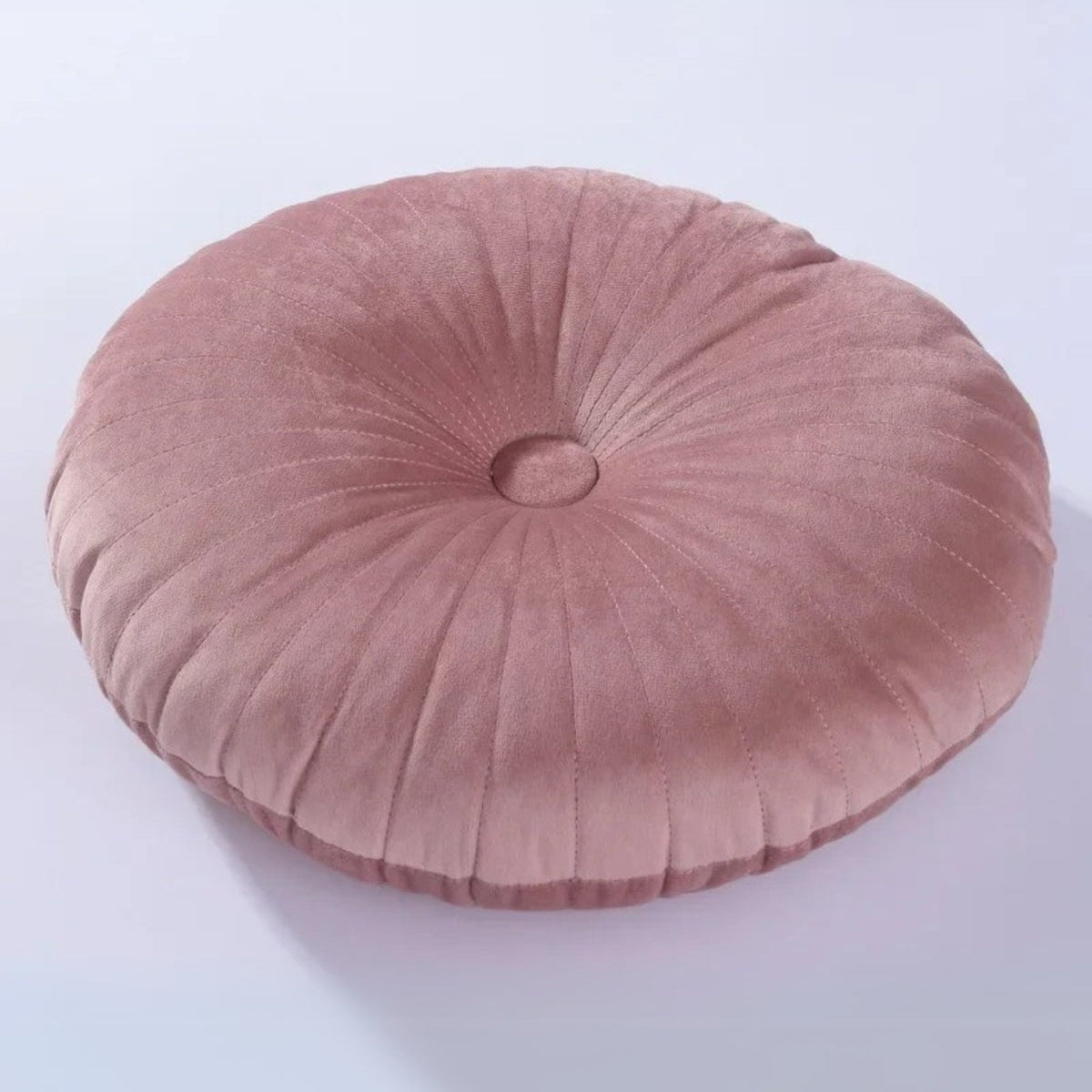 Coussin Rond en Velours Luxueux – Décoration Élégante et Confort Douillet pour Canapés et Lits Pillow Electro Paris Foncé Rosa