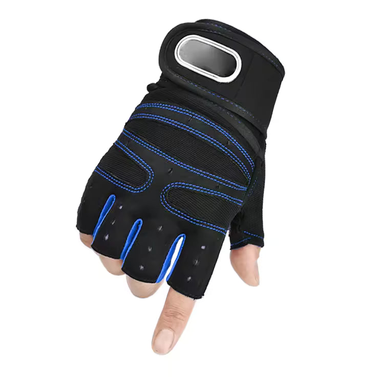 Gants De Gym Confortables Et Antidérapants Pour Entraînements Et Musculation Gloves Electro Paris Bleu