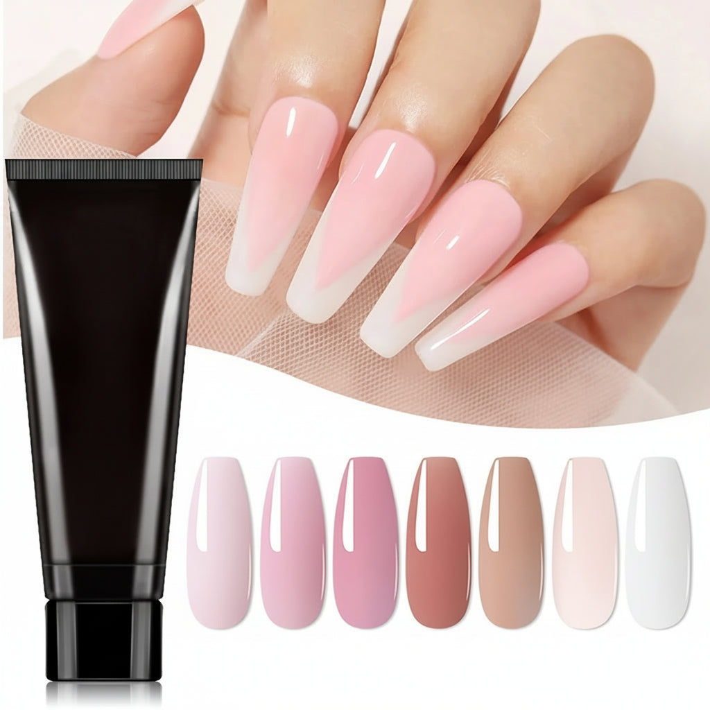 Kit Polygel Pour Ongles Professionnels À Domicile Avec Lampe UV Et Accessoires Complets Pour Créer Des Ongles Parfaits Nail kit Electro Paris