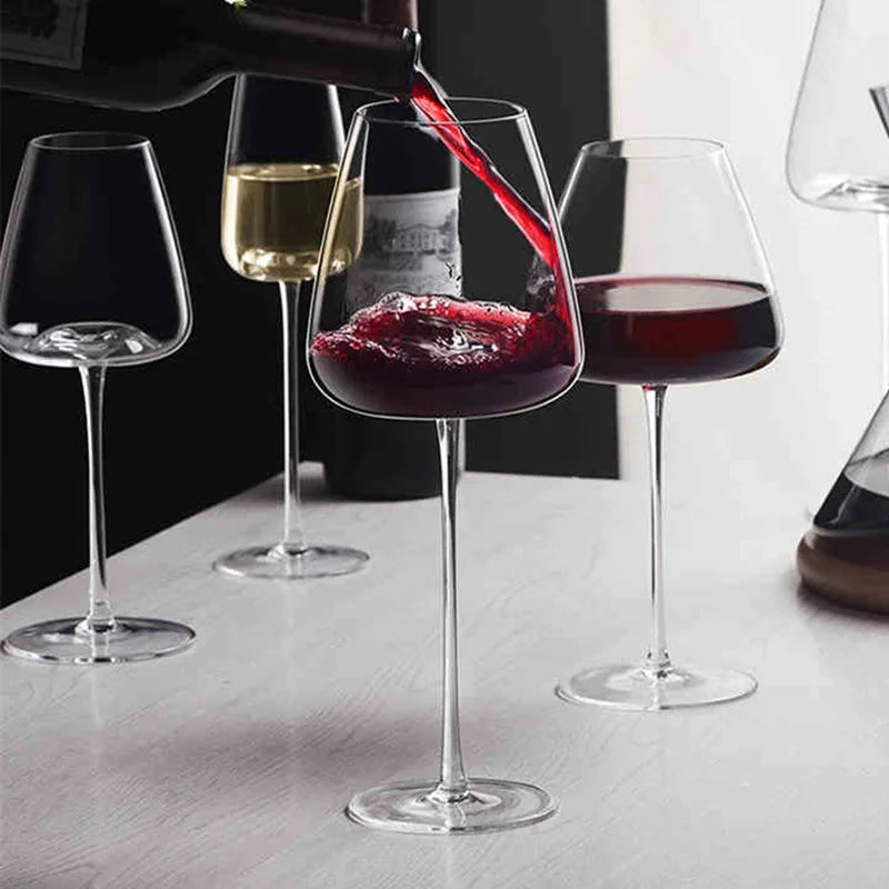 Verre À Vin – Verres À Vin Et Champagne En Cristal Fait Main Tableware & Serveware Electro Paris Vin rouge (4 verres)