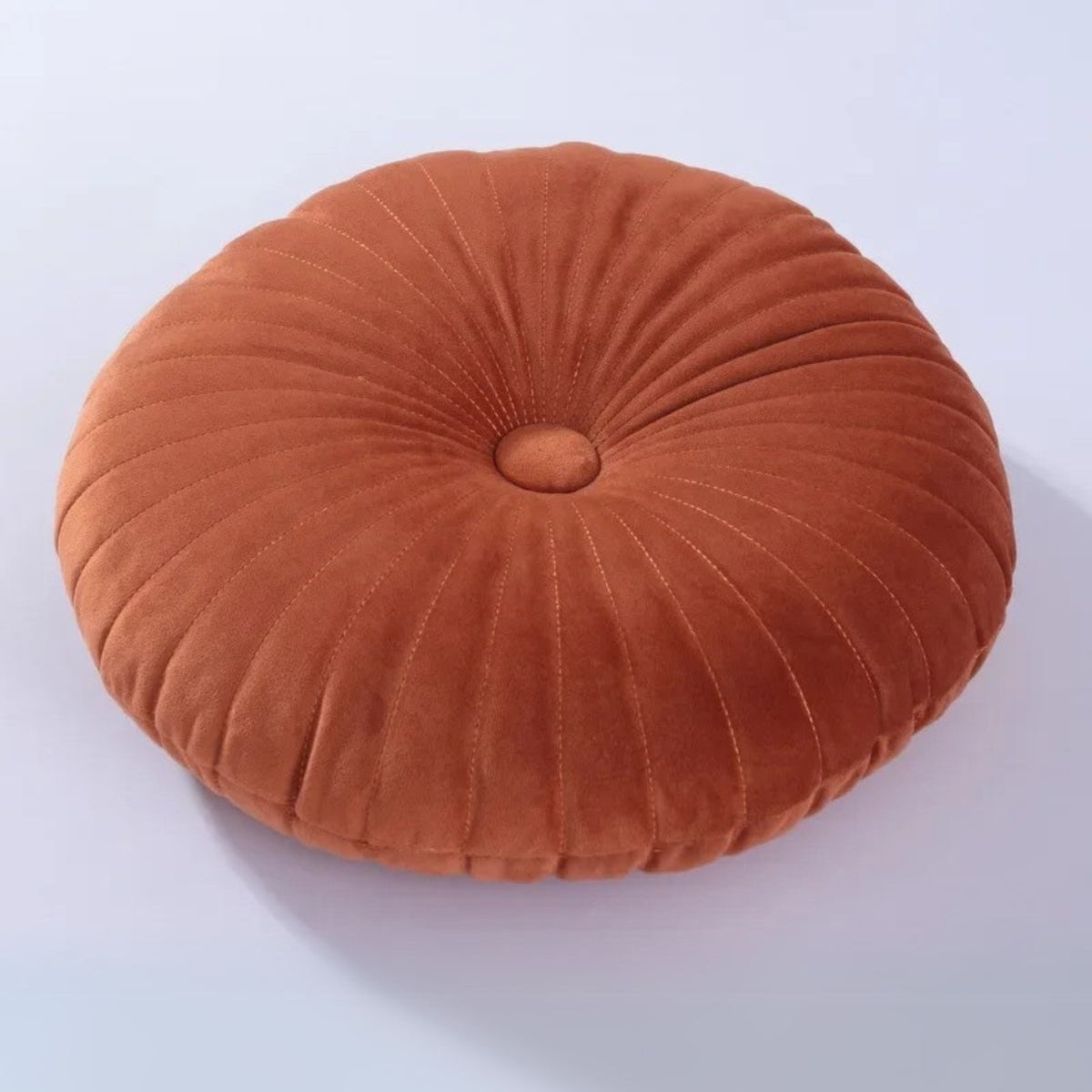 Coussin Rond en Velours Luxueux – Décoration Élégante et Confort Douillet pour Canapés et Lits Pillow Electro Paris Orange