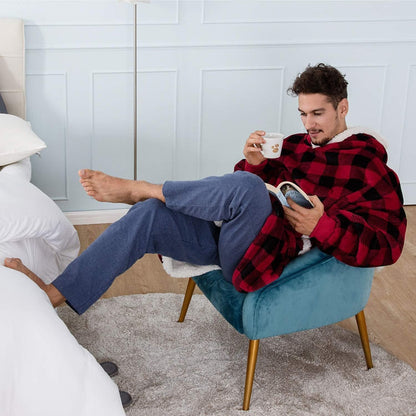 Couverture À Capuche Ultra Douce En Polaire Et Laine Pour Confort Et Chaleur À La Maison Black Friday Deal Loungewear Electro Paris