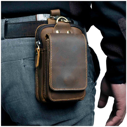 Sac Ceinture En Cuir Pour Homme Avec Poches Sécurisées Et Protection Contre Les Rayonnements Wallet Electro Paris
