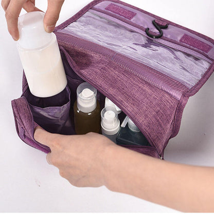 Organisateur De Voyage Pliable Pour Cosmétiques, Trousse De Toilette Avec Crochets Pour Transport Facile Toilettes portables Electro Paris