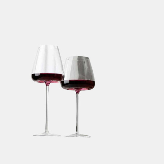 Ensemble de Verres en Cristal Fait Main pour Vin et Champagne Vinglas Electro Paris Vin rouge (2 verres)