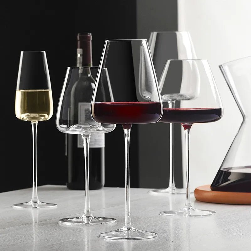 Ensemble de Verres en Cristal Fait Main pour Vin et Champagne Vinglas Electro Paris